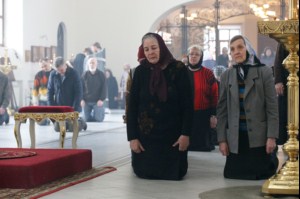 Литургия Преждеосвященных Даров в Свято-Никольском мужском монастыре Саратова