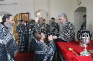 Литургия Преждеосвященных Даров в Свято-Никольском мужском монастыре Саратова