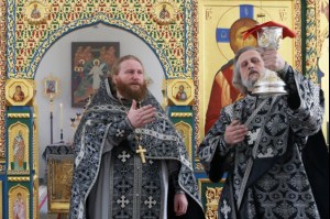 Литургия Преждеосвященных Даров в Свято-Никольском мужском монастыре Саратова