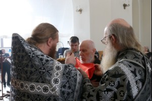 Литургия Преждеосвященных Даров в Свято-Никольском мужском монастыре Саратова
