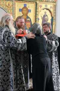 Литургия Преждеосвященных Даров в Свято-Никольском мужском монастыре Саратова
