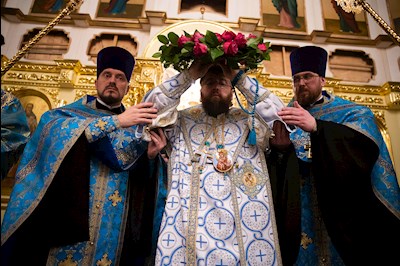 Митрополит Игнатий совершил всенощное бдение в Покровском соборе г. Саратова