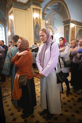 Митрополит Игнатий возглавил соборное архиерейское богослужение в Свято-Троицком кафедральном соборе г. Покровска (Энгельса)
