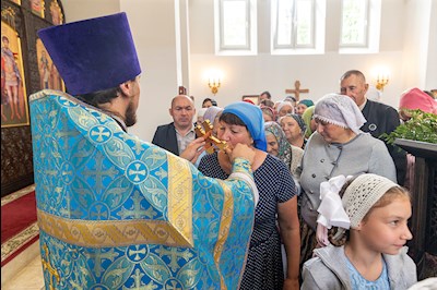 Божественная литургия в храма в честь иконы Божией Матери «Всех скорбящих Радость» г. Саратова