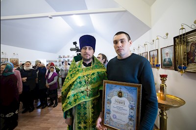 Митрополит Игнатий совершил Великое освящение храма преподобного Серафима Саровского р.п. Татищево и первую Божественную литургию в новоосвященном храме