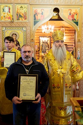 Митрополит Лонгин совершил Великое освящение храма Преображения Господня р.п. Соколовый