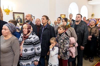 Великое освящение храма Сорока Севастийских мучеников г. Саратова и Божественная литургия в новоосвященном храме