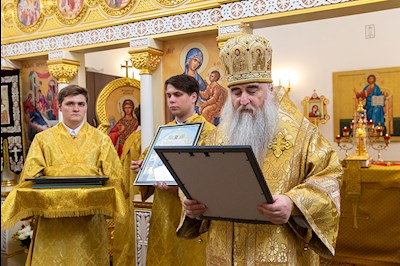 Великое освящение храма Сорока Севастийских мучеников г. Саратова и Божественная литургия в новоосвященном храме