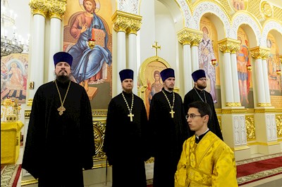 Всенощное бдение в храме святителя Спиридона Тримифунтского г. Саратова