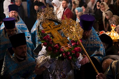 Митрополит Игнатий совершил всенощное бдение в Покровском соборе г. Саратова