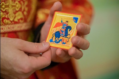 В Саратове встретили мощи святого великомученика Георгия Победоносца