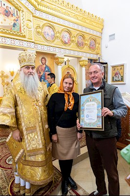 Великое освящение храма Сорока Севастийских мучеников г. Саратова и Божественная литургия в новоосвященном храме