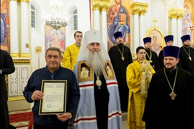 Всенощное бдение в храме святителя Спиридона Тримифунтского г. Саратова