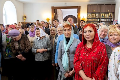 Великое освящение храма Сорока Севастийских мучеников г. Саратова и Божественная литургия в новоосвященном храме