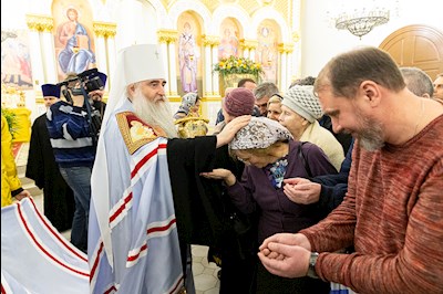 Всенощное бдение в храме святителя Спиридона Тримифунтского г. Саратова