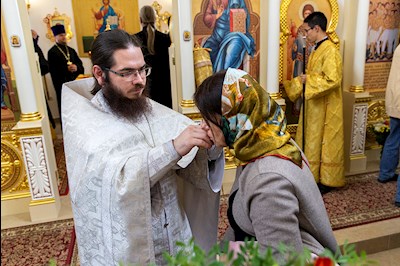 Великое освящение храма Сорока Севастийских мучеников г. Саратова и Божественная литургия в новоосвященном храме