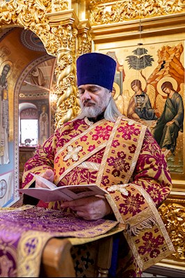 Божественная литургия в Свято-Троицком кафедральном соборе г. Саратова