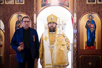 Митрополит Игнатий совершил Великое освящение храма святой блаженной Ксении Петербургской п. Красный Текстильщик и Божественную литургию в новоосвященном храме