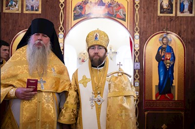 Митрополит Игнатий совершил Великое освящение храма святой блаженной Ксении Петербургской п. Красный Текстильщик и Божественную литургию в новоосвященном храме