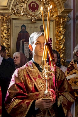 Божественная литургия в Свято-Троицком кафедральном соборе г. Саратова