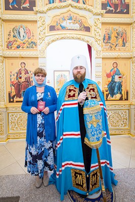 Митрополит Игнатий совершил великое освящение храма Владимирской иконы Божией Матери и Божественную литургию в новоосвященном храме