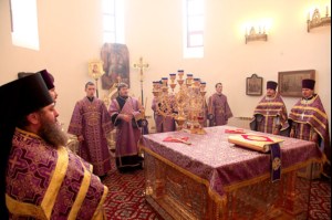 Божественная литургия в Свято-Троицком храме города Балаково