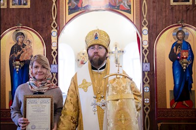 Митрополит Игнатий совершил Великое освящение храма святой блаженной Ксении Петербургской п. Красный Текстильщик и Божественную литургию в новоосвященном храме