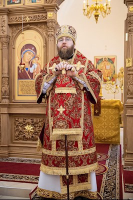 Митрополит Игнатий совершил великое освящение храма святых первоверховных апостолов Петра и Павла с. Куликовка Вольского района и Божественную литургию в новоосвященном храме