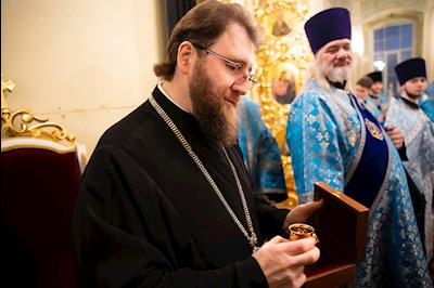 Митрополит Игнатий совершил всенощное бдение в Покровском соборе г. Саратова