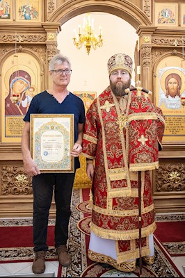 Митрополит Игнатий совершил великое освящение храма святых первоверховных апостолов Петра и Павла с. Куликовка Вольского района и Божественную литургию в новоосвященном храме