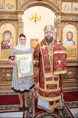 Митрополит Игнатий совершил великое освящение храма святых первоверховных апостолов Петра и Павла с. Куликовка Вольского района и Божественную литургию в новоосвященном храме
