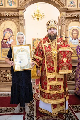 Митрополит Игнатий совершил великое освящение храма святых первоверховных апостолов Петра и Павла с. Куликовка Вольского района и Божественную литургию в новоосвященном храме