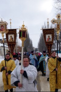 В Аткарске состоялся крестный ход в память о разрушенном в советские годы Сретенском храме