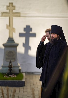 Митрополит Игнатий принял участие во всенощном бдении в Свято-Троицкой Сергиевой Лавре