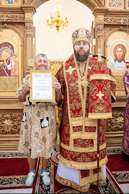 Митрополит Игнатий совершил великое освящение храма святых первоверховных апостолов Петра и Павла с. Куликовка Вольского района и Божественную литургию в новоосвященном храме