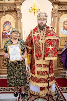 Митрополит Игнатий совершил великое освящение храма святых первоверховных апостолов Петра и Павла с. Куликовка Вольского района и Божественную литургию в новоосвященном храме