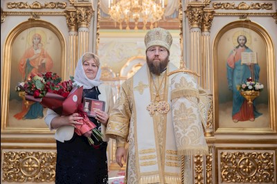 Митрополит Игнатий совершил Божественную литургию в Покровском соборе г. Саратова