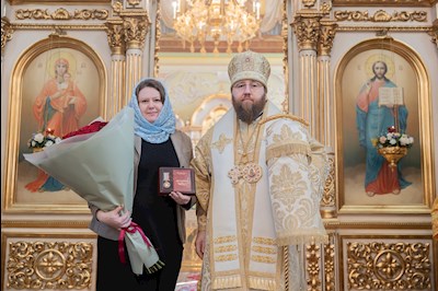Митрополит Игнатий совершил Божественную литургию в Покровском соборе г. Саратова