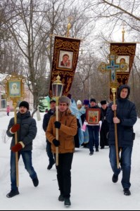 В Аткарске состоялся крестный ход в память о разрушенном в советские годы Сретенском храме