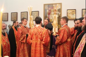 Всенощное бдение на Патриаршем Подворье святителя Николая Чудотворца в Бари (Италия)