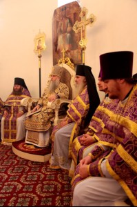 Божественная литургия в Свято-Троицком храме города Балаково
