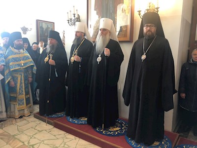 Божественная литургия в Свято-Троицком Скановом женском монастыре (Сердобская епархия)