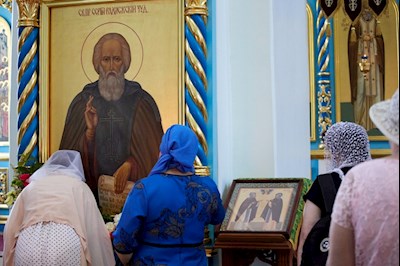 Престольный праздник в Свято-Сергиевском женском монастыре