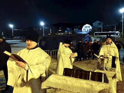В Затоне совершено освящение иордани