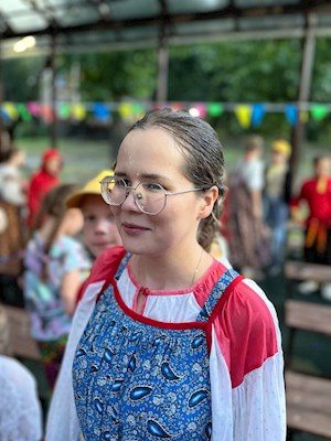В православном лагере «Солнечный» прошла вечерка в народном стиле