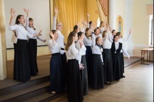 Прошел отчетный концерт хора воспитанниц Межъепархиального женского духовного училища