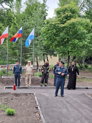 В лагере «Солнечный» провели акцию «День МЧС»