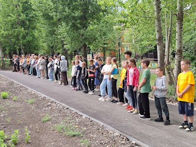 В лагере «Солнечный» провели акцию «День МЧС»