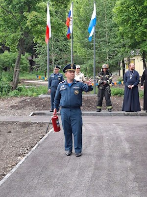 В лагере «Солнечный» провели акцию «День МЧС»