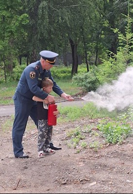 В лагере «Солнечный» провели акцию «День МЧС»